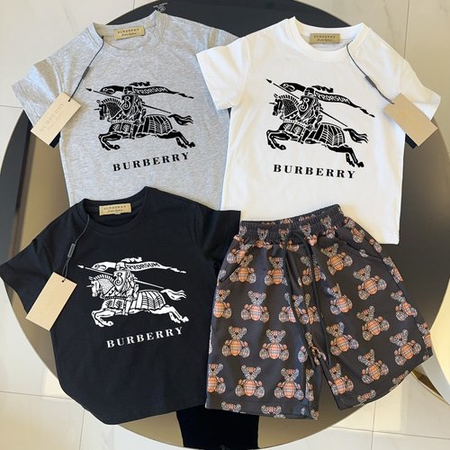 Burberry Premium Cotton Unisex Kids Set - Comfortable & Stylish