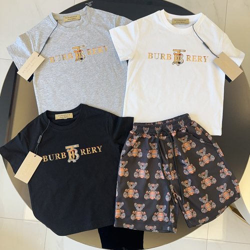Burberry Kids Cotton Outfit Set - Comfortable & Stylish 