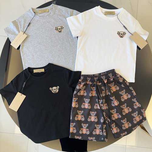 Burberry Unisex Kids High-End Cotton Set Comfortable & Stylish