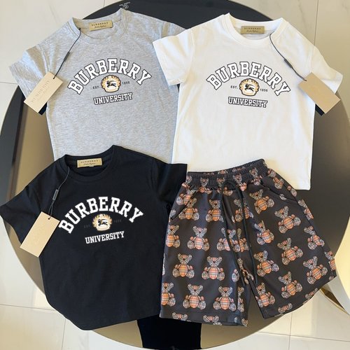 Burberry Kids Premium Cotton Outfit Set for Boys & Girls