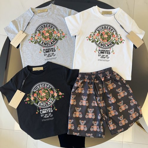 Burberry Kids Premium Cotton Outfit Set - Comfortable & Stylish 