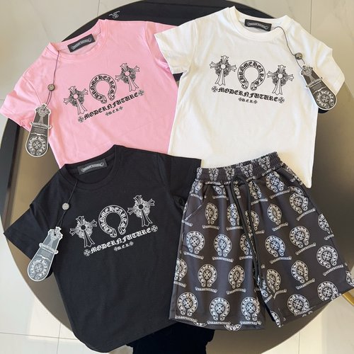 Chrome Hearts Premium Kids Cotton Set for Boys & Girls, Comfortable & Stylish