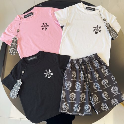 Chrome Hearts Unisex Kids Cotton Set - Comfortable & Stylish