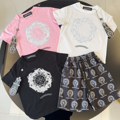 Chrome Hearts Premium Boys & Girls Cotton Set - Comfortable & Stylish
