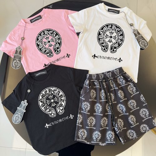 Chrome Hearts Unisex Premium Cotton Kids Outfit Set