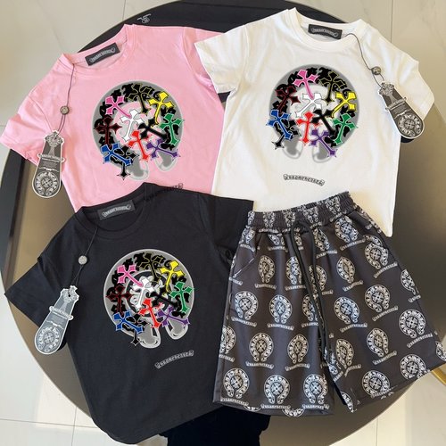 Chrome Hearts Unisex Premium Cotton Kids Outfit Set