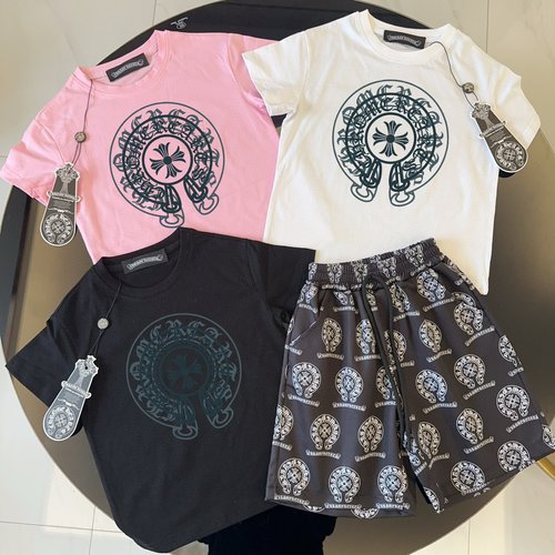 Chrome Hearts Unisex Kids Premium Cotton Set 