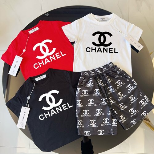 Chanel High-end Kids Cotton Set for Boys & Girls, Comfortable & Stylish