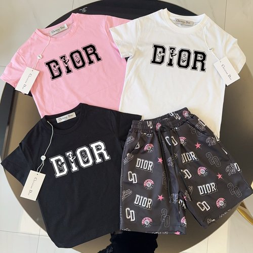 Dior Kids Cotton Outfit Set, Comfortable & Stylish 