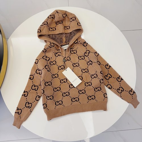 Gucci Kids Hooded Knit Sweater (Slim Fit for Boys & Girls)