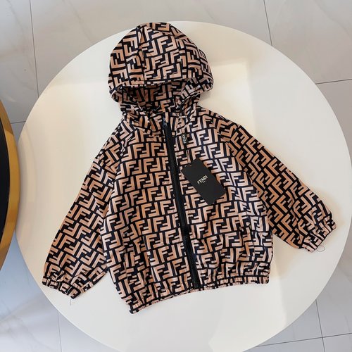 Fendi Unisex Kids Premium Trench Coat - Comfortable & Chic 