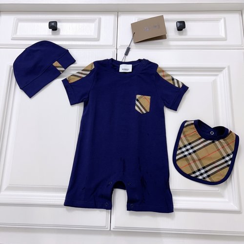 Burberry Unisex Kids Cotton Romper Set, Comfortable & Stylish