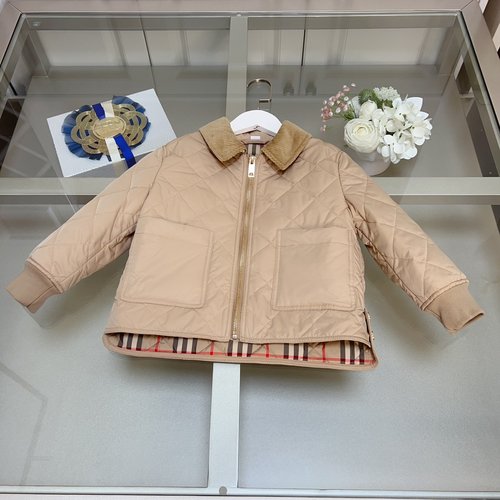Burberry Unisex Kids Premium Quilted Collared Cotton Coat
