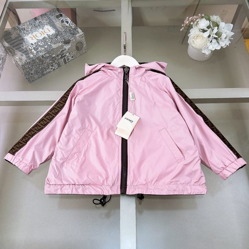 Fendi Unisex Kids Reversible Trench & Sun Jacket 