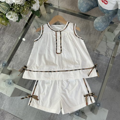 Burberry Girls Premium Cotton Outfit Set 