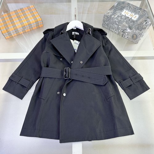 Burberry Kids Premium Gabardine Trench Coat 