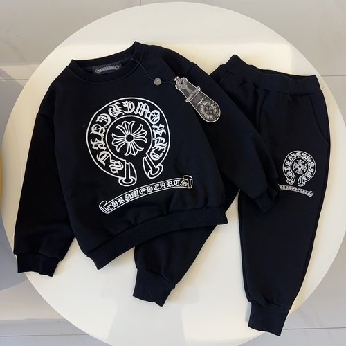 Chrome Hearts Unisex Kids Premium Cotton Slim Tracksuit (Fleece/Loop Terry)