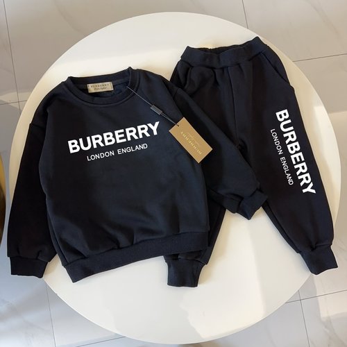 Burberry Unisex Kids Fleece Lined Cotton Set