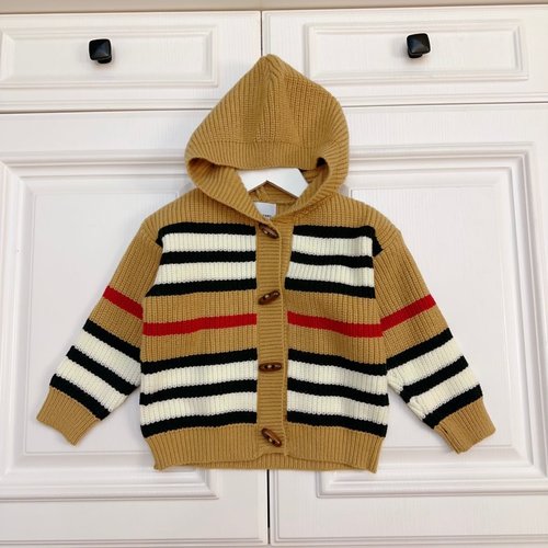 Burberry Hooded Knit Kids Jacket - Comfortable & Stylish