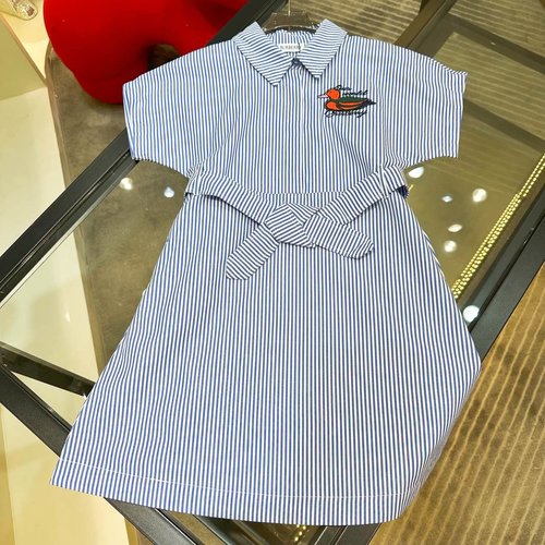 Burberry High-end Girls Cotton Dress Comfortable & Stylish