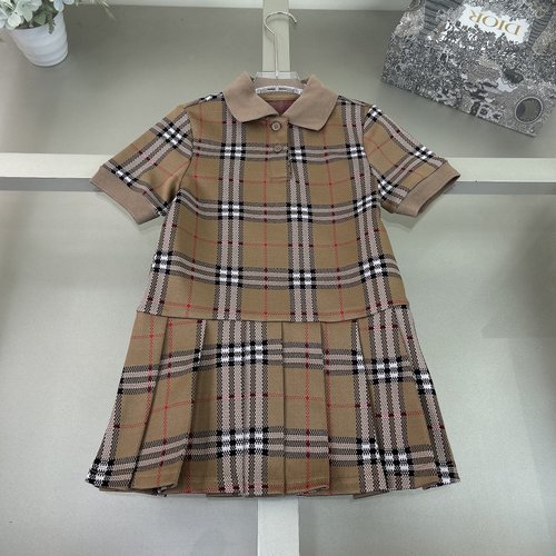 Burberry High-end Girls Cotton Dress - Comfortable & Stylish