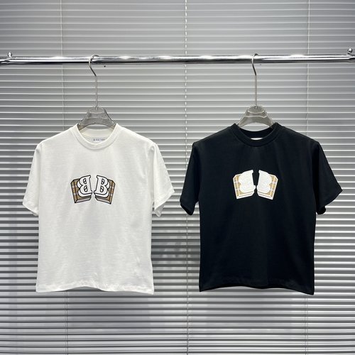 Burberry Kids Cotton T-Shirt with Double B Logo