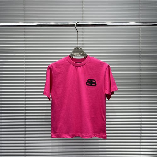 Balenciaga Kids Cotton T-Shirt with Front & Back Letter Embroidery