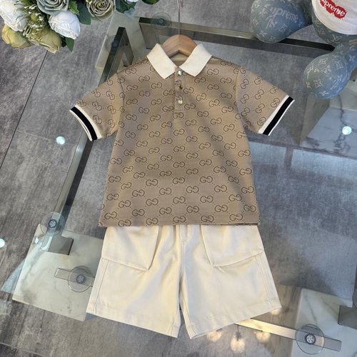 Gucci Boys Premium Cotton Polo Set - Comfortable & Stylish