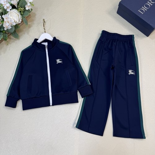 Burberry High-End Girls Set with Custom Sport Fabric