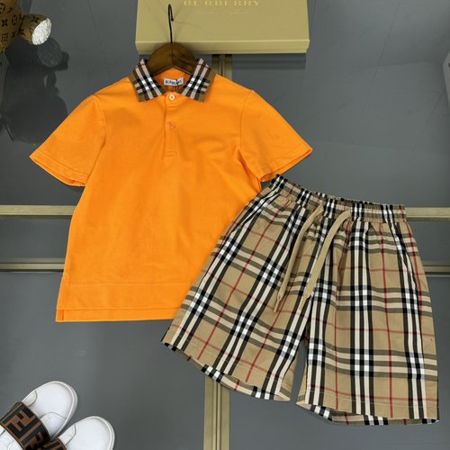 Burberry Premium Kids Cotton Set, Comfortable & Stylish 