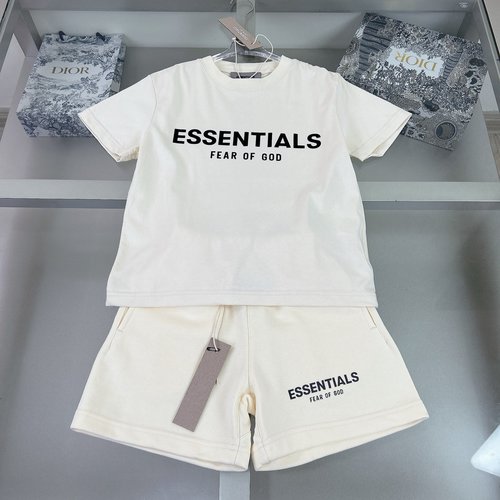 Essentials Kids Premium Cotton Set with Chest Letter Design 