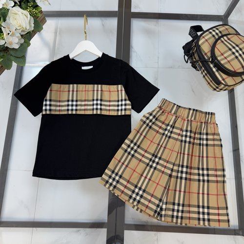Burberry Unisex Kids Premium Cotton Skirt Set