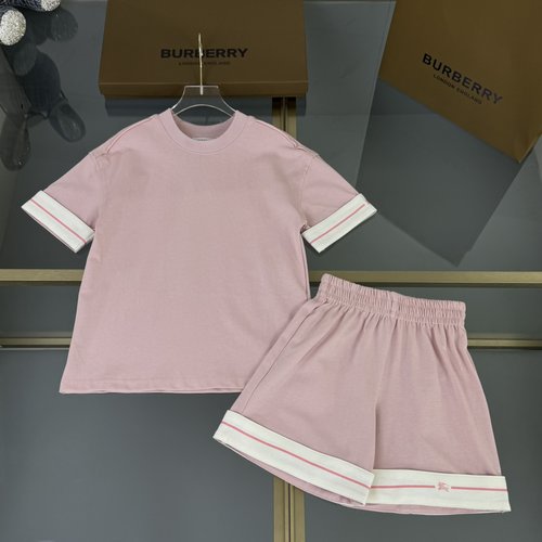 Burberry Kids Premium Cotton Set (Unisex, Horse Print, Macaron Colors)