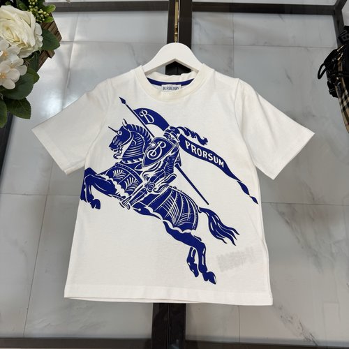 Burberry Unisex Premium Kids Cotton T-Shirt - Comfortable Stylish