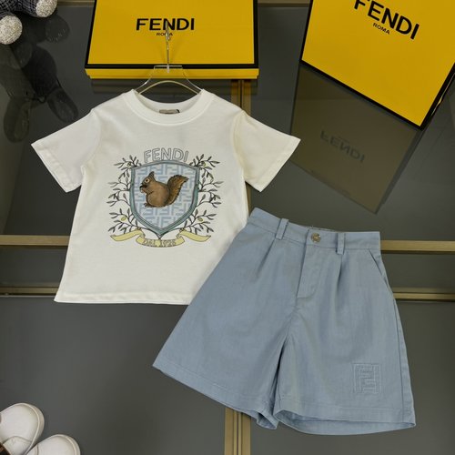Fendi Kids Cotton Set: Comfortable & Stylish for Boys & Girls 