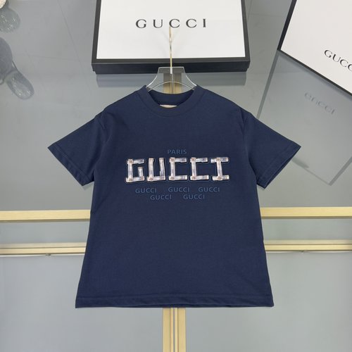Gucci Unisex Kids Cotton T-Shirt with Velcro DIY Letters 