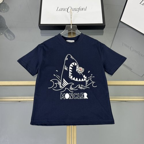 Moncler High-End Kids Cotton T-Shirt, Unisex, Comfortable & Stylish