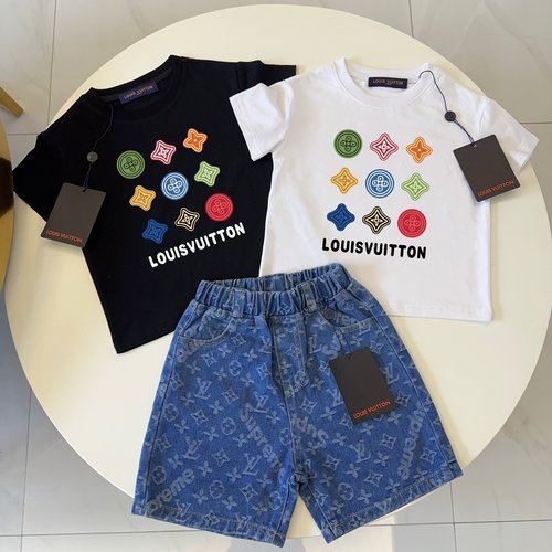 LV Premium Unisex Kids Cotton Outfit Set
