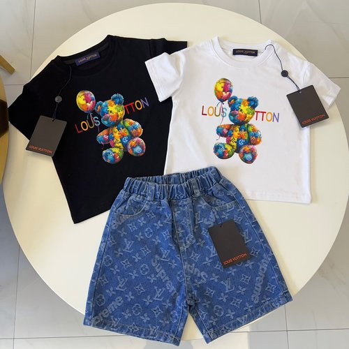 LV Premium Unisex Kids Cotton Outfit Set