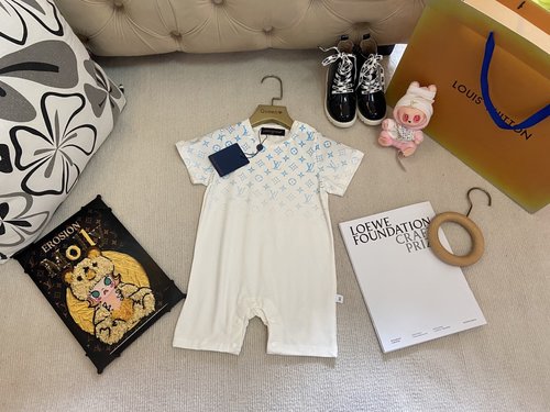 LV Unisex Premium Cotton Baby Rompers 