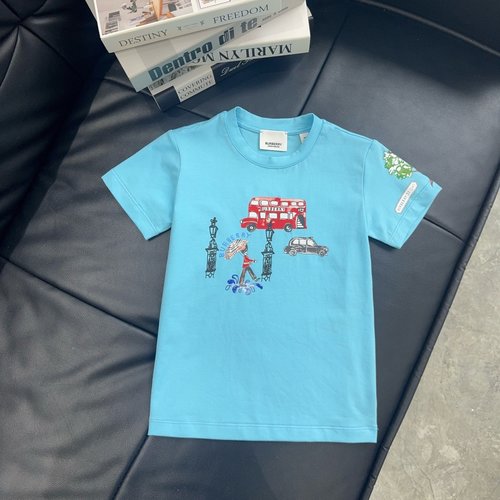Burberry Kids Cartoon Car Graffiti T-Shirt, Comfortable & Stylish