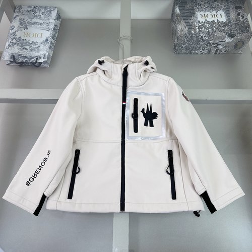 Moncler Stylish Kids Winter Down Jacket with Embroidery