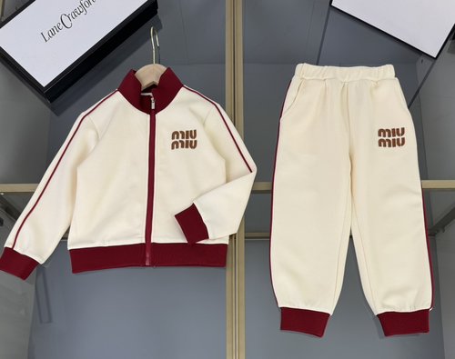 Miu Miu Kids Premium Imported Modal Cotton Tracksuit Set 