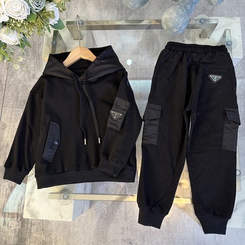 Prada Unisex Kids Cotton Outfit Set - Comfortable & Stylish 