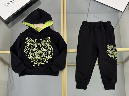 Kenzo Kids Boys & Girls Set Imported Cotton Pique Exquisite Embroidery Comfortable