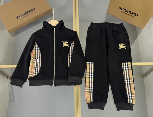 Burberry Kids Plaid Paneled Outfit, Soft Cotton Comfortable & Stylish