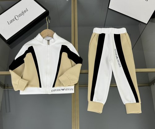 Armani Kids Premium Modal Cotton Set with Logo Print 