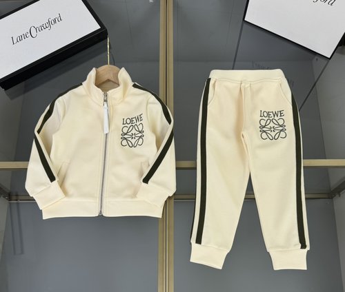 Loewe Unisex Kids Set: Custom Odeur Cotton & Logo Embroidery 