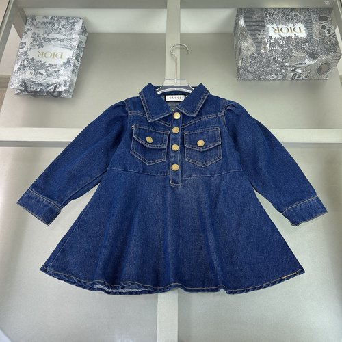 Gucci High-end Girls Denim Dress Comfortable Stylish