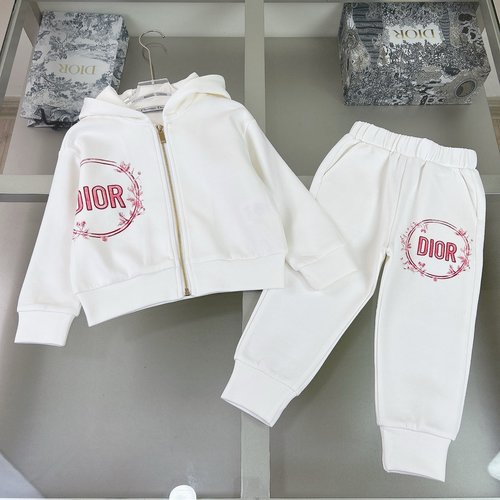 Dior Kids Premium Cotton 3D Logo Print Set 